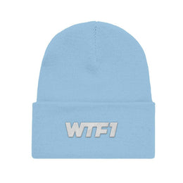 Sky Blue Sky Blue WTF1 Logo Beanie