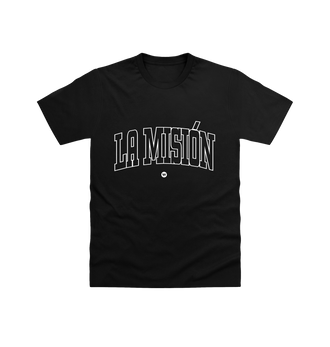 Black La MisiÛn - Varsity Black T Shirt