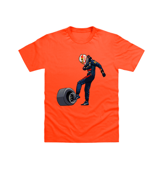 Orange Can I Kick It? T Shirt