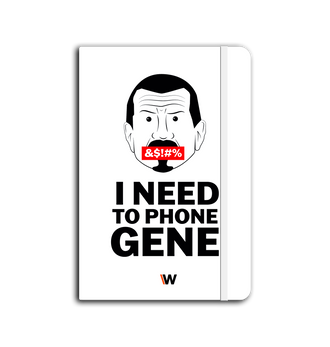 White I Need To Phone Gene Notebook