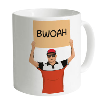 White Bwoah Mug