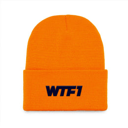 Orange WTF1 Logo Beanie
