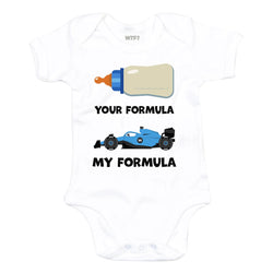 Your Formula, My Formula Baby Grow - Blue