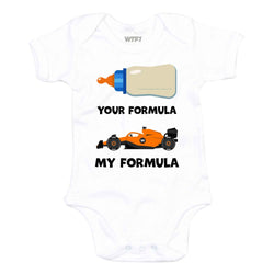Your Formula, My Formula Baby Grow - Orange