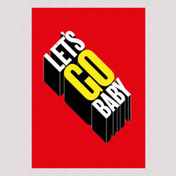 Let's Go Baby Greetings Card