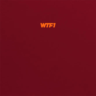 WTF1 Orange Embroidered Hoodie - Red